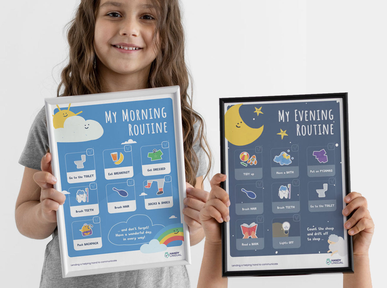 Morning and Evening Routine Posters | Handy Lingual